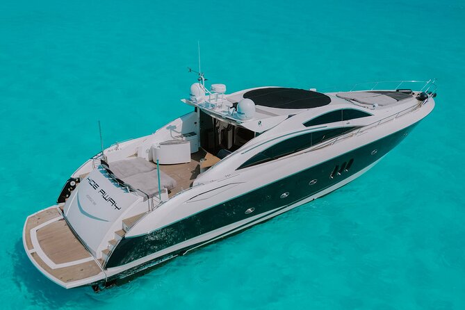 82 Feet Mega Yacht Rental up to 15pax in Cancun - Meeting at GAIA Cancún Marina, and choosing 6 or 8 hours