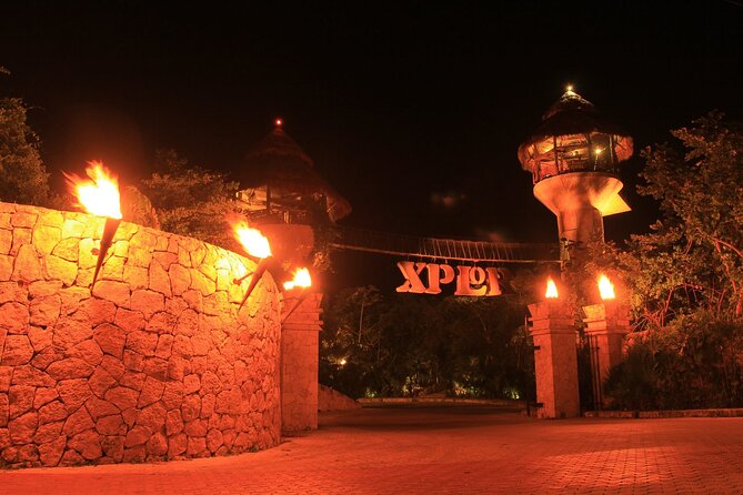 Adrenaline Tour Xplor Fuego from Cancún & Playa del Carmen - Entering Xplor Park after dark: what the atmosphere is like