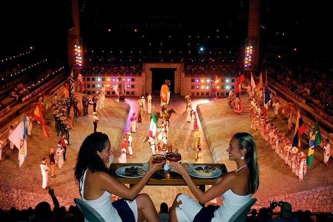 All-inclusive Xcaret Park with Transportation from Cancun & Playa Del Carmen - Xcaret México Espectacular and Food Reality Check