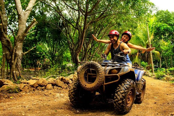 ATV Adventure from Cancun: Shared or Individual Ride - Zipline above the canopy: what the first thrill feels like