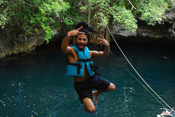 ATV Adventure, Interactive Bridges, Ziplines, Cenote and Lunch - Flying on Zip Lines and Crossing Interactive Bridges