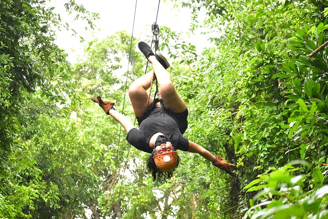 ATV adventure with cenote, ziplines, snack and transport from Cancun or Riviera - Three Adrenaline Stops in Puerto Morelos (ATV, Ziplines, Cenote)