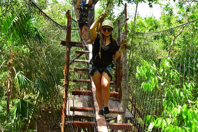 ATV adventure with cenote, ziplines, snack and transport from Cancun or Riviera - Zipline Circuit Through the Trees: Speed, Rules, and the 270-Pound Limit