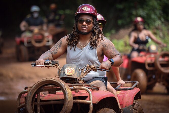 ATV adventure with cenote, ziplines, snack and transport from Cancun or Riviera - ATV Jungle Circuit: Mud, Water Obstacles, and Solo vs Tandem
