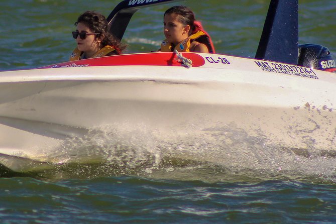 ATV and Speedboat in Cancun, Cenote, Ziplines, Lunch and Transport Included - Speedboat Through Nichupte Lagoon and the Underwater Museum Statues