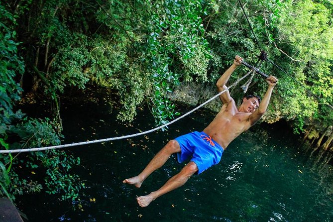 ATV and Speedboat in Cancun, Cenote, Ziplines, Lunch and Transport Included - Zipline Over the Jungle: Views, Speed, and Weight Limits