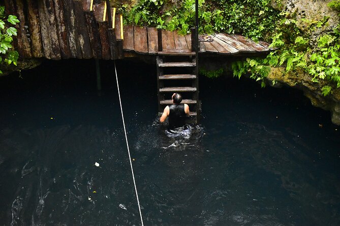 ATV Combo Horseback Riding, ATV, Ziplines, Cenote and Lunch - Cenote Swim and Jump-Ready Water Safety