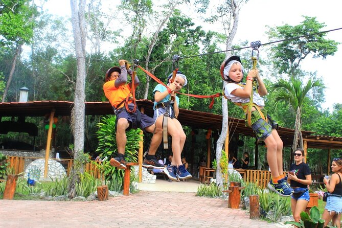 ATV's (shared), Ziplines & Cenote! Half-Day with Transportation from Cancun - Cenote Swim Time: Your Cool-Down Reward at the End