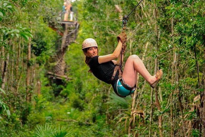 ATV (shared), Horse Back Riding, Ziplines, & Cenote from Cancún - A 4-in-1 adventure day from Cancun, built around your time