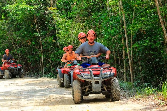 ATV (shared), Horse Back Riding, Ziplines, & Cenote from Cancún - ATV jungle trails on shared rides: fun, loud, and a little muddy