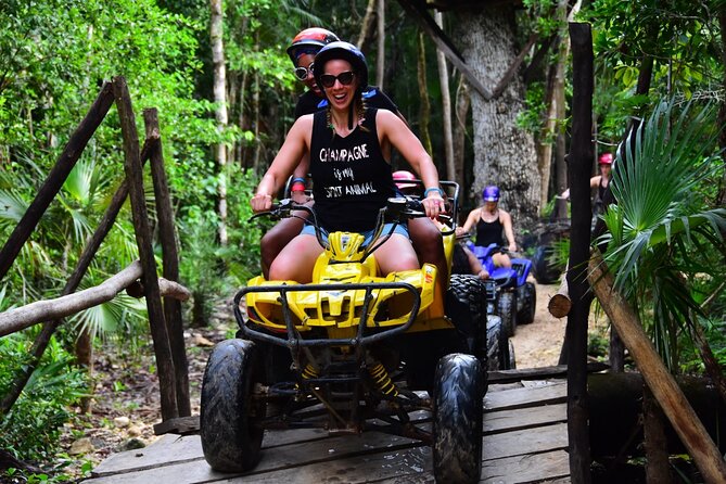 ATV (shared), Horse Back Riding, Ziplines, & Cenote from Cancún - Horseback riding in the rainforest: a calmer break from the engine roar