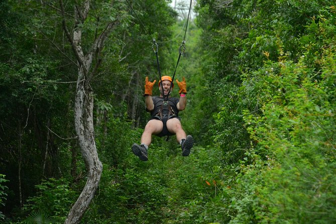 ATV Single & Zip Line from Cancun - Entering the Mayan jungle on a 400cc Can-am ATV