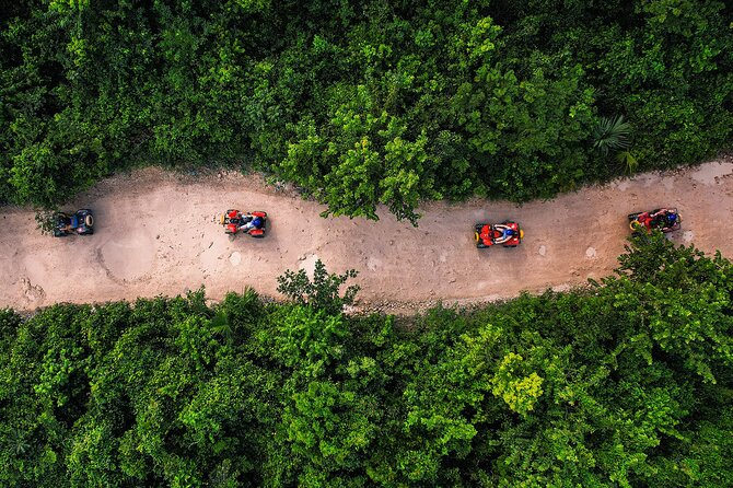 ATV Zipline Cenote Adventure from Playa del Carmen - Zipline in the jungle canopy: 5 cables, bridges, and view time