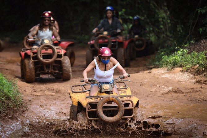 ATV, Ziplining & Cenote Tour, Transportation & Tequila Tasting - Stop 2: Cenote Verde Lucero Swim and Zipline Spanned Over Water