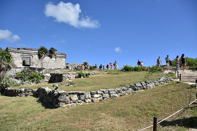 Basic Mayan Tour - Tulum Ruins, Coba, Cenote from Cancun - Tulum Ruins on the cliffs, with expert commentary where it counts
