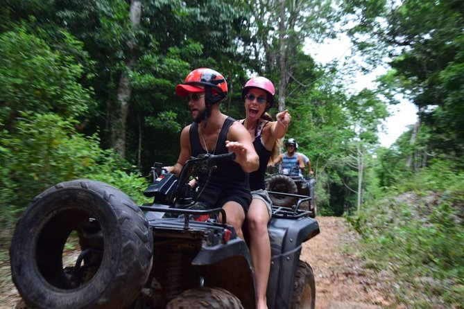 Best Combo from Cancun - Zipline Cenote ATV (Shared) and Lunch From Cancun - Cenote swim, where the water and rock do the talking