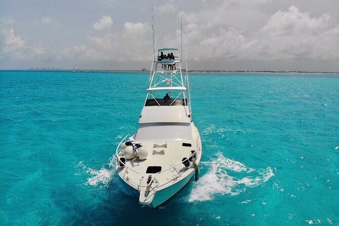 Biggest Luxury Yacht Boat Best in Cancun up to 28 pax - Snorkeling Equipment Included, With a Choose-When-You-Go Approach