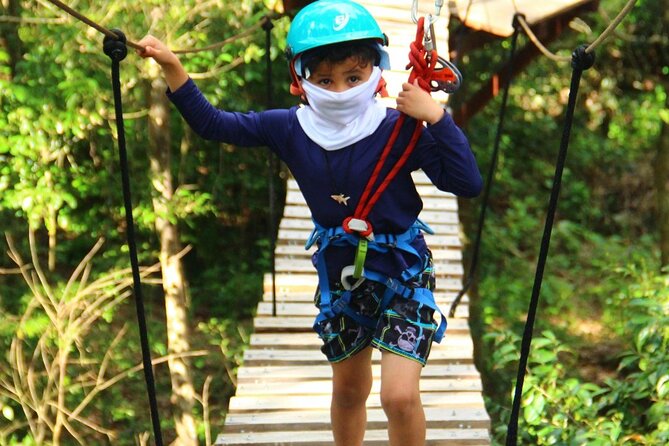 Cancun Adrenaline Rush; ATV, Zipline and Cenote discovery - Zipline and Hanging Bridges: Flying Above the Trees