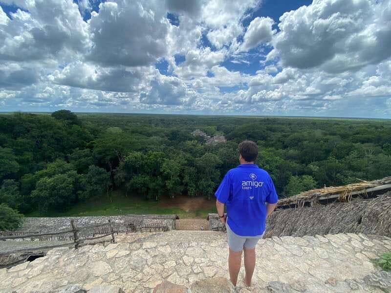 Cancun: Chichen Itza, Ek Balam, Cenote & Lunch - Ek Balam at the start of the day: pyramid climbs and that jungle-at-your-feet feeling