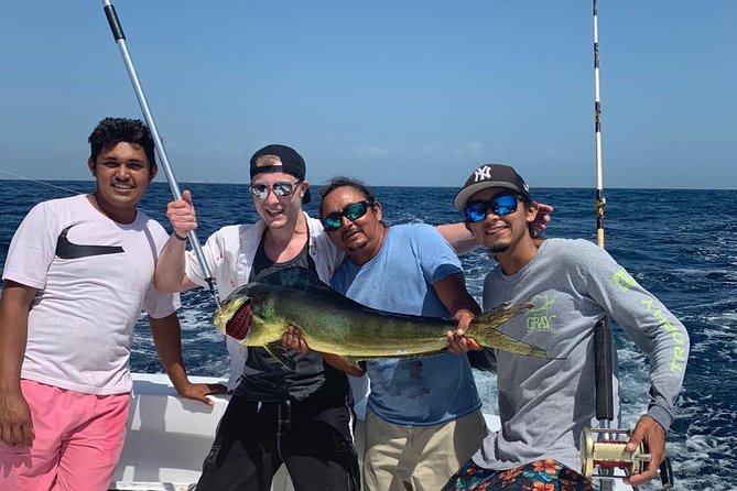 Cancun fishing charter if you don't fish you don't pay 46ft yacht 12pax 25P14 - What is included on board, and what you’ll have to pay for