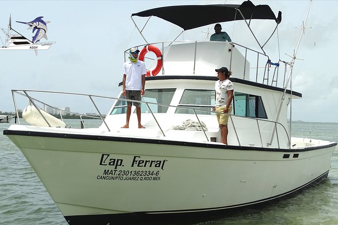 Cancun fishing charter if you don't fish you don't pay 46ft yacht 12pax 25P14 - Comfort, sea time, and how families tend to enjoy it