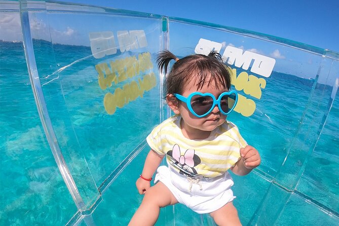 Cancun Glass Boat Sightseeing Cruise - Itinerary in real time: stop, cruise, and the short clear-water window