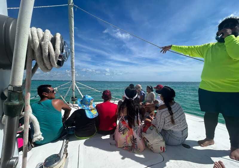 Cancun: Isla Mujeres Catamaran with buffet, drinks & snorkel - El Meco Reef Snorkeling: The Star Stop When Conditions Cooperate
