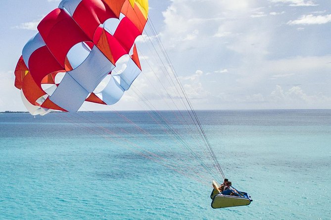 Cancun Parasailing Adventure - What you’re seeing: Cancun Hotel Zone, jungle, Isla Mujeres, and Nichupte lagoon