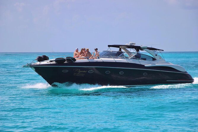 Cancun Private 60FT Yachts Rental for up to 20 People - Crew and service: Captain Adrian, Johnny, and Marco set the tone