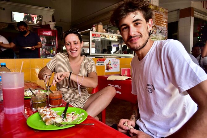 Cancun Private Foodies Market Tour and Street Food - Entering the stalls that supply Cancun restaurants
