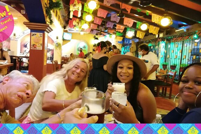 CANCUN TACO TOUR - The Taco Attack - Tacos, Tequila & More - Stop 1 at Parque de las Palapas: warm esquites to start strong