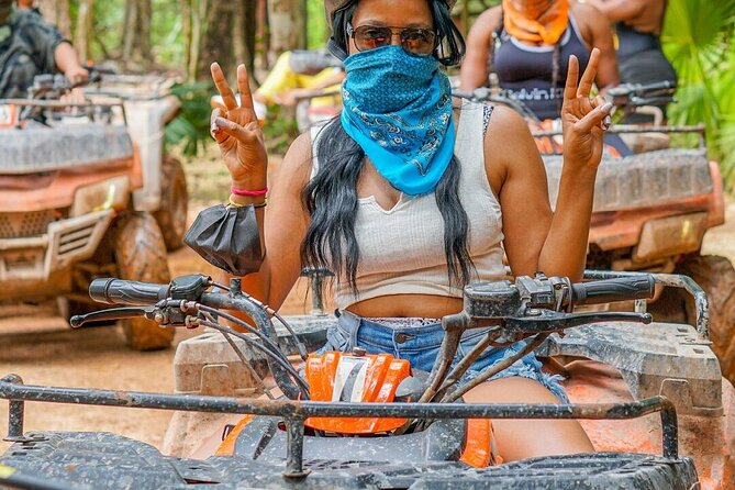 Cancun Wild Day: Zip Lines + ATVs + Cenote + Lunch - ATV jungle circuit, suspension bridges, and the reality of a group ride
