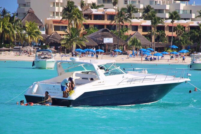 Cancun yachts rental BEATIFUL YACHT 46FT, 15 PAX MAX 25P6 - Choosing 2, 4, or 6 Hours: What Changes Day to Day