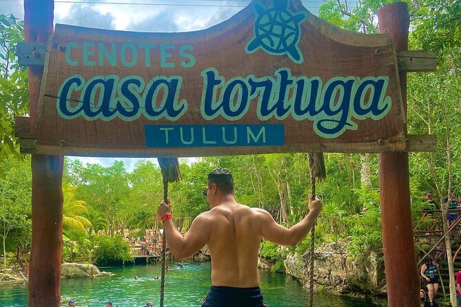 Casa Tortugas cenotes, Tulum Mayan site and Madre Naturaleza tour - Stop 2: Casa Tortuga Cenotes, Guided Float Then Free Swim