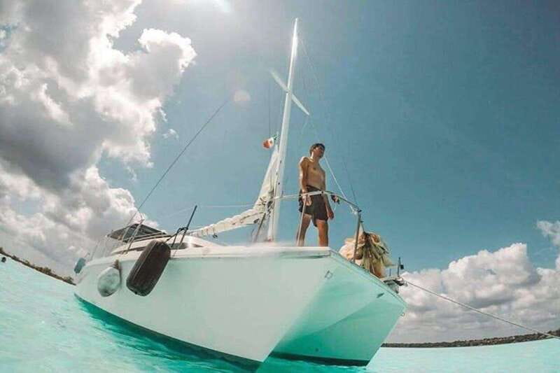 Catamaran party Isla Mujeres with drinks & lunch - From Cancun marina to the catamaran: the van ride you should expect