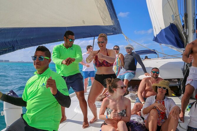 Catamaran to Isla Mujeres with Buffet and Open Bar from Cancun - The Boat Part: Open Bar, Games, and Crew Energy