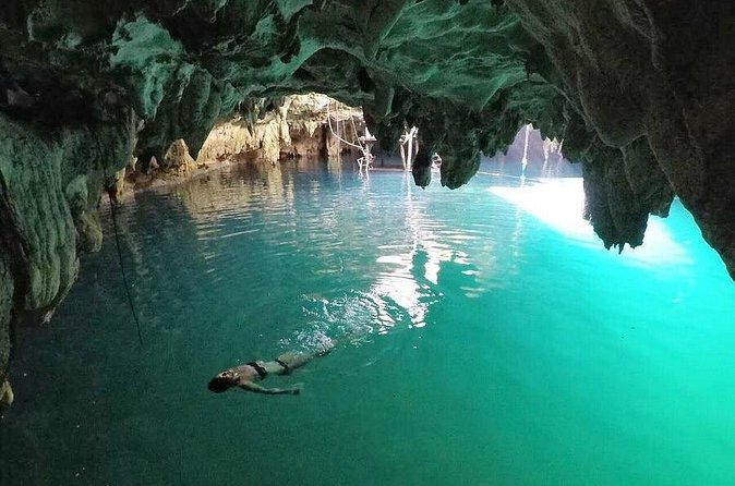 Cenote Cancun Experience with Transportation Included & Lunch - Safety and fitness reality: moderate fitness, plus zip line limits