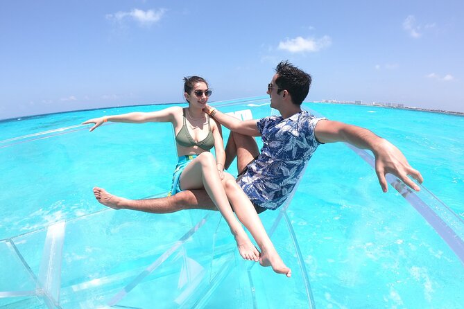 Clear Boat Tour in Cancun 1.5 hours great for pictures - Calinda Bridge to the Caribbean: The Underwater-Photo Moment