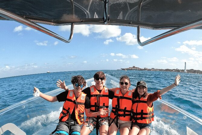 Clearboat in Cancun + Refreshments !! - Reef Time and Marine Life You Can Expect to Spot