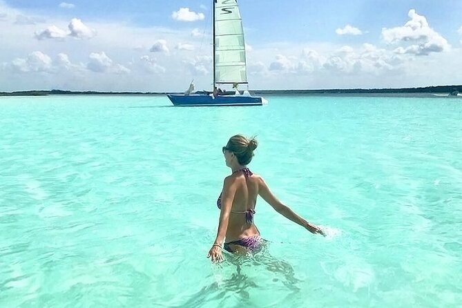Colorful BACALAR. Incredible Pontoon Tour in one day from Cancun or Riviera Maya - Stop 4: Fort viewpoints, Bacalar letters, and a lunch that helps the day