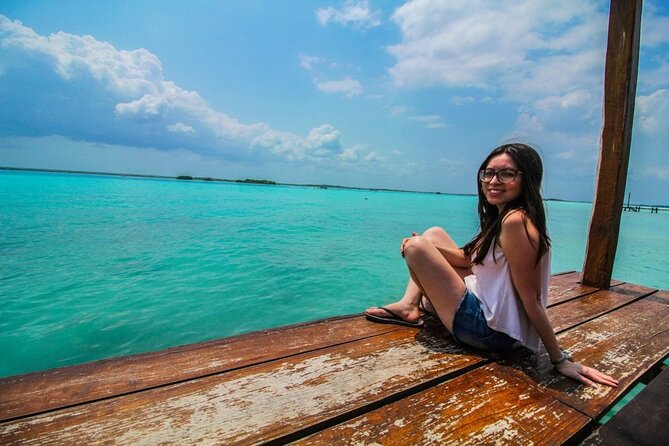 Colorful BACALAR. Incredible Pontoon Tour in one day from Cancun or Riviera Maya - Balneario Marmol and the practical comfort stuff people forget