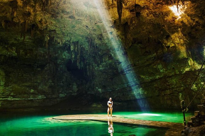 Discover ancient Mayan life at Chichen Itza Ruins and 2 cenotes - Hubiku Cenote: Sunbeams, Sacred Waters, and a Purifying Moment