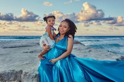 Flying dress photoshoot cancun