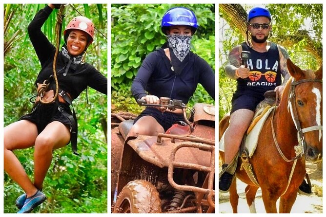 Half-Day Horseback Riding and Extreme Adventure Cancun Tour - Stop 1: El Rey Polo Country Club horseback ride on polo grounds