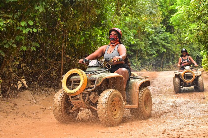 Horseback Riding plus ATV, Cenote, Ziplines, and Lunch - ATV in the jungle: bumpy, muddy, and ruled by limits