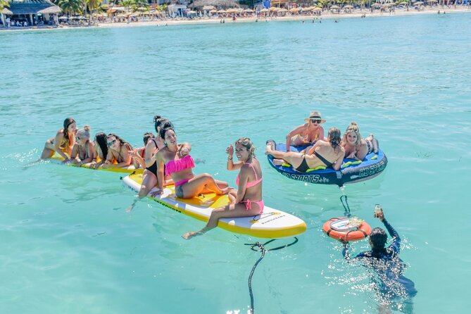 Isla Mujeres Catamaran Tour with Snorkel, Open bar and Transport - Boat Size, Comfort, and Crew Control on a Max 40 Guest Day