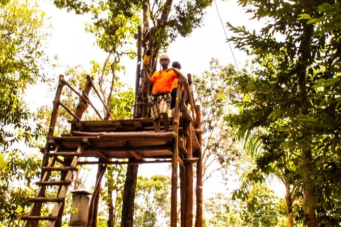 Jungle Adventure! ATV's (shared), Ziplining and Cenote Cancun & Playa Del Carmen - Lunch at the Park: Chicken Fajitas, Portions, and Hydration Reality