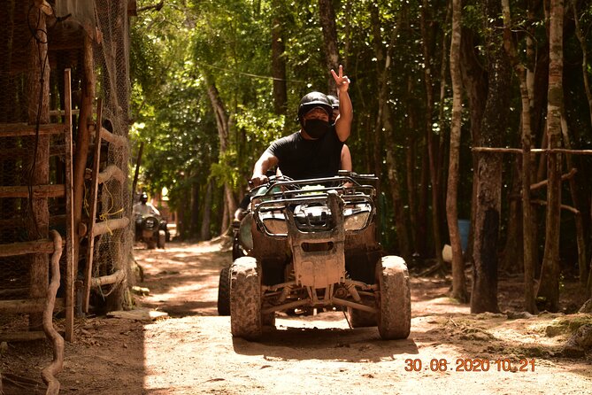 Jungle Adventure! ATV's (shared), Ziplining and Cenote Cancun & Playa Del Carmen - Photos, Lockers, and Insurance: Where Costs Can Surprise You