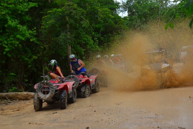 Jungle Adventure from Cancun: ATVs, ziplines, cenote and fun! - The break: snacks, water, and possible fun at the ATV park