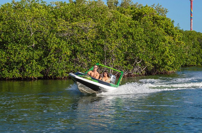 Jungle Tour adventure Cancun Speed Boat Through Mangrove - “Captain of Your Own Boat” Energy, Plus Helpful Direction